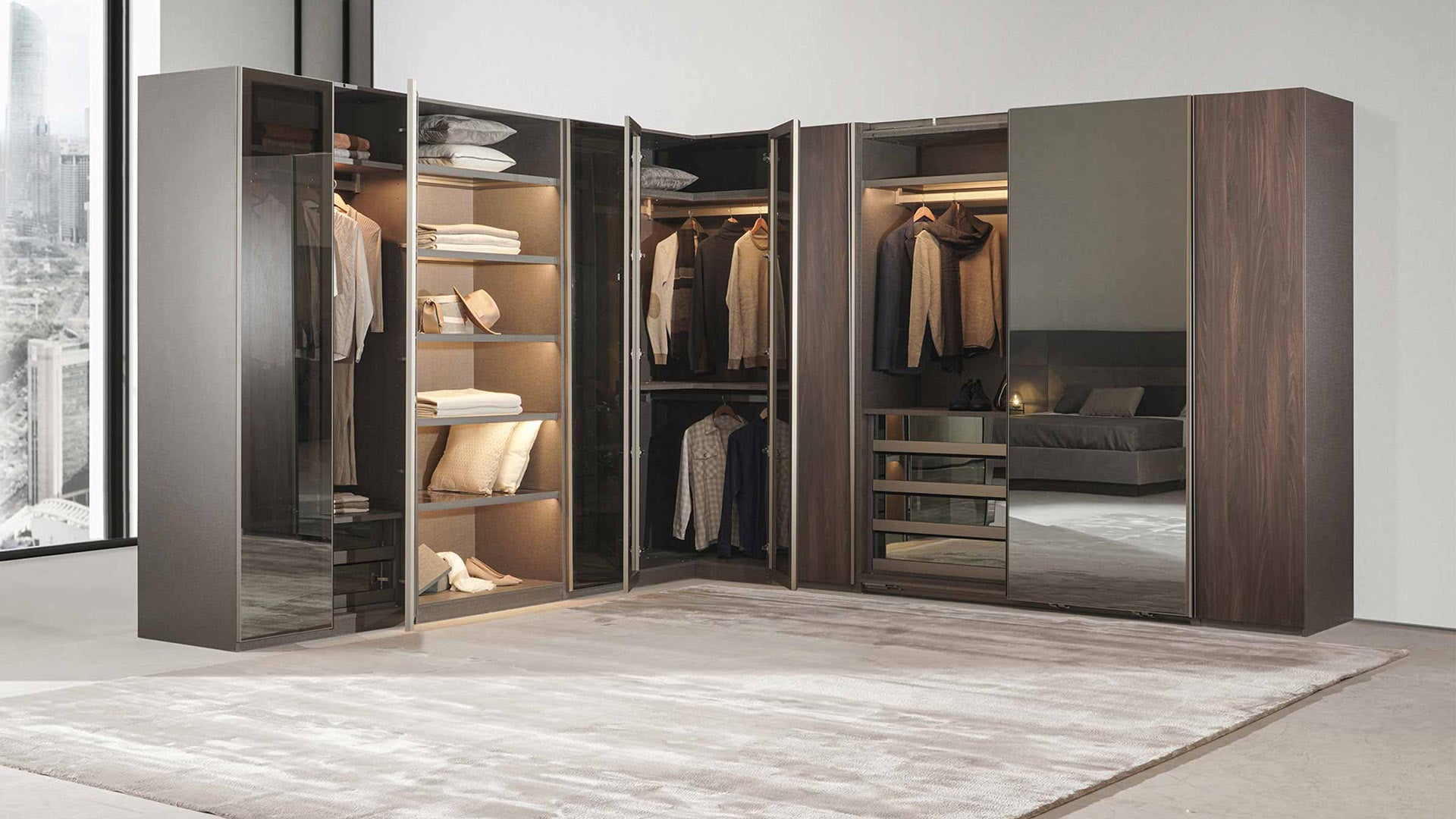 Exclusive Walk-in Closet Design - Made in Italy