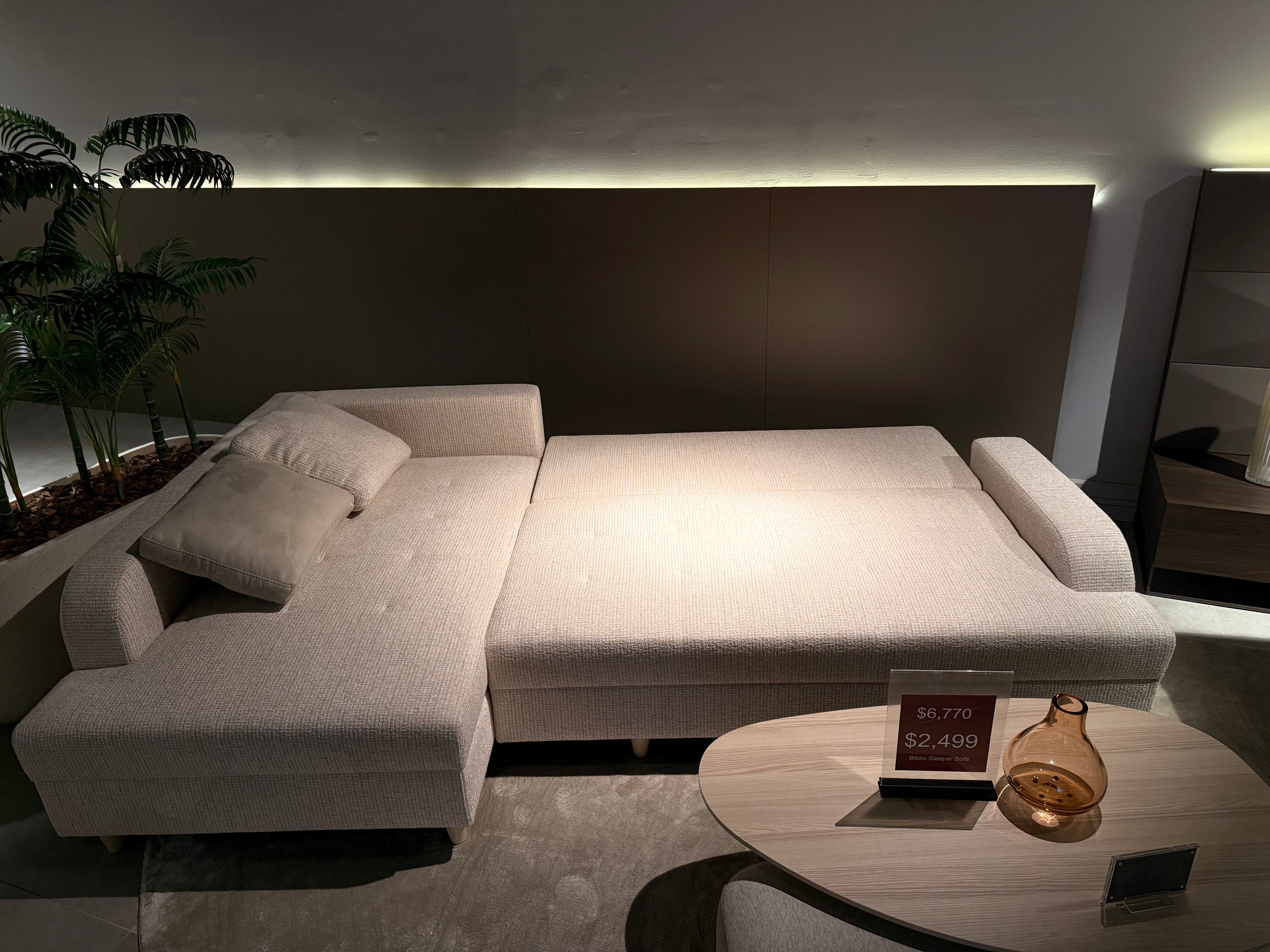 Biblio Sleeper Sofa With Chaise - OUTLET