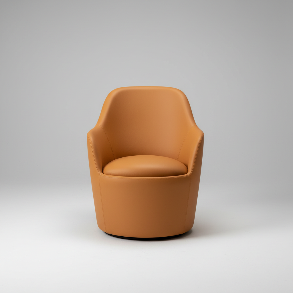 Ena Leathed Armchair - Costa Mesa, CA