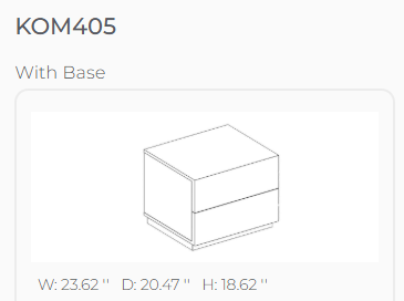 Stone Nightstand - OUTLET
