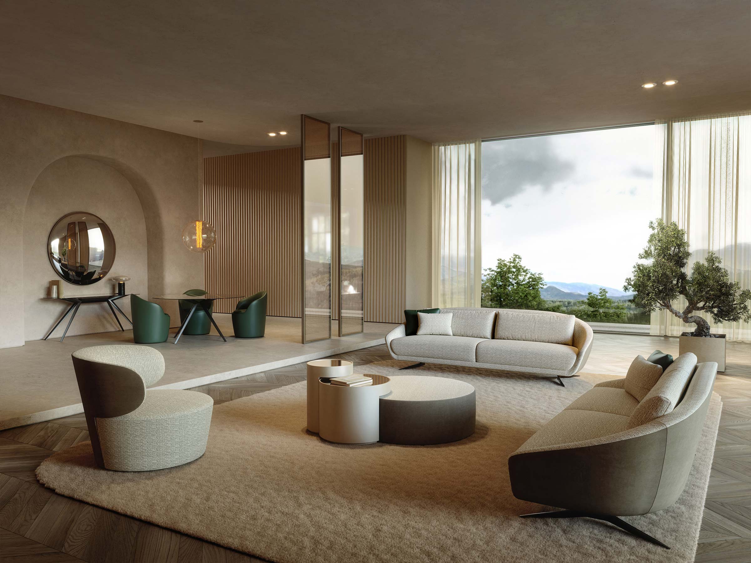 Podia Three Seater Sofa