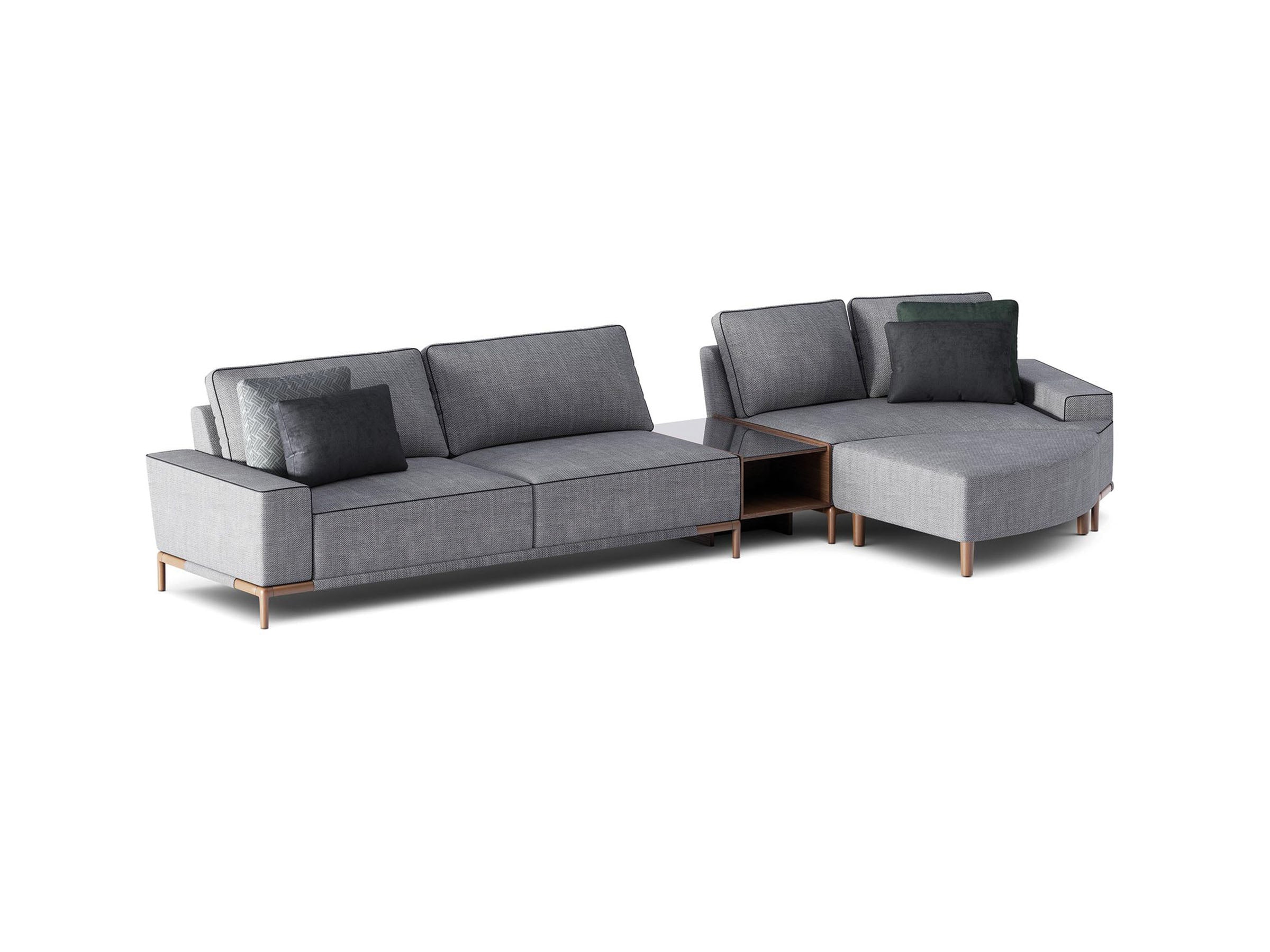 Gola Moon Sectional Sofa With Table | Lazzoni Furniture– LAZZONI
