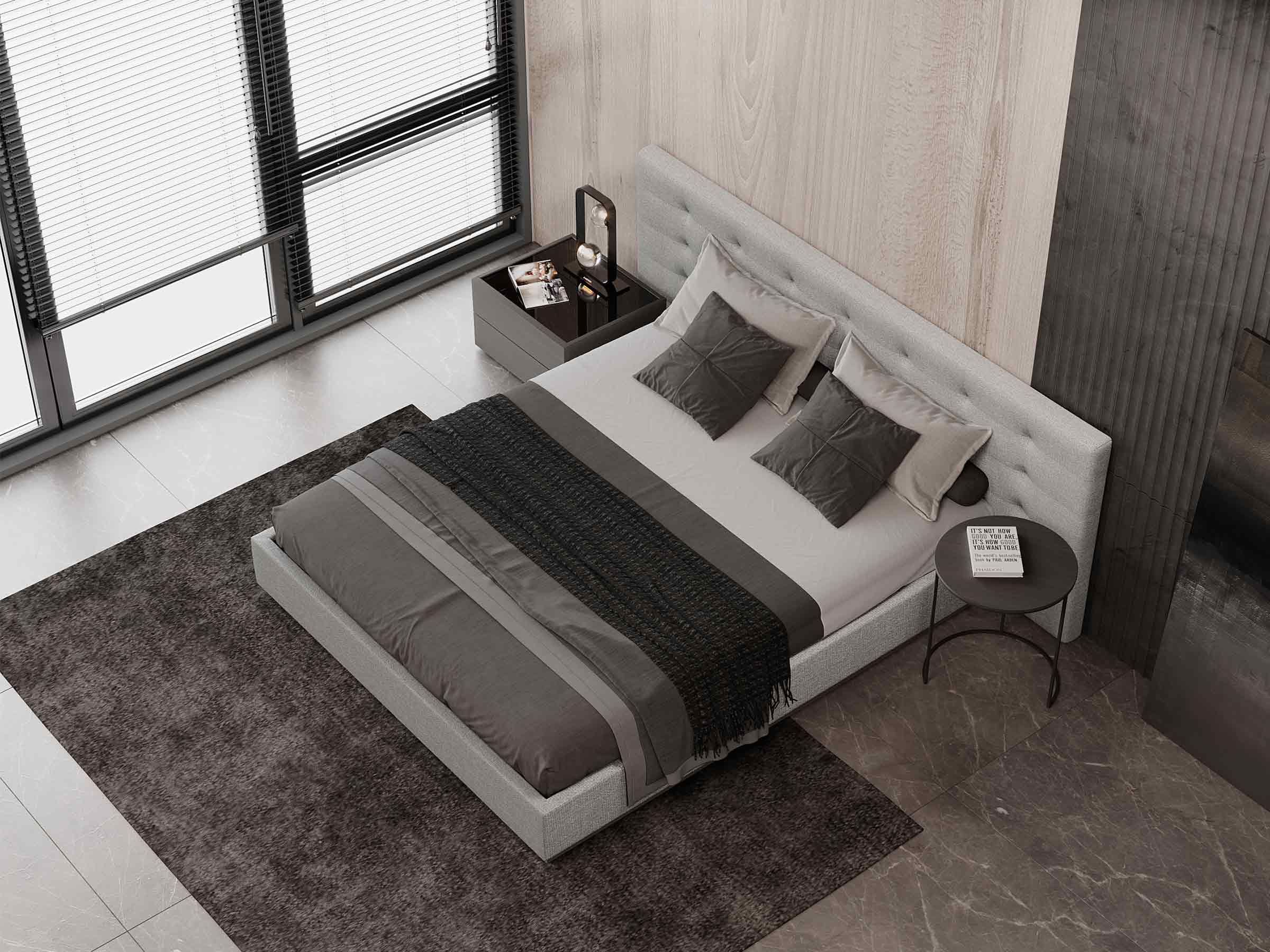Monno Storage Bed with Fabric Bed Frame