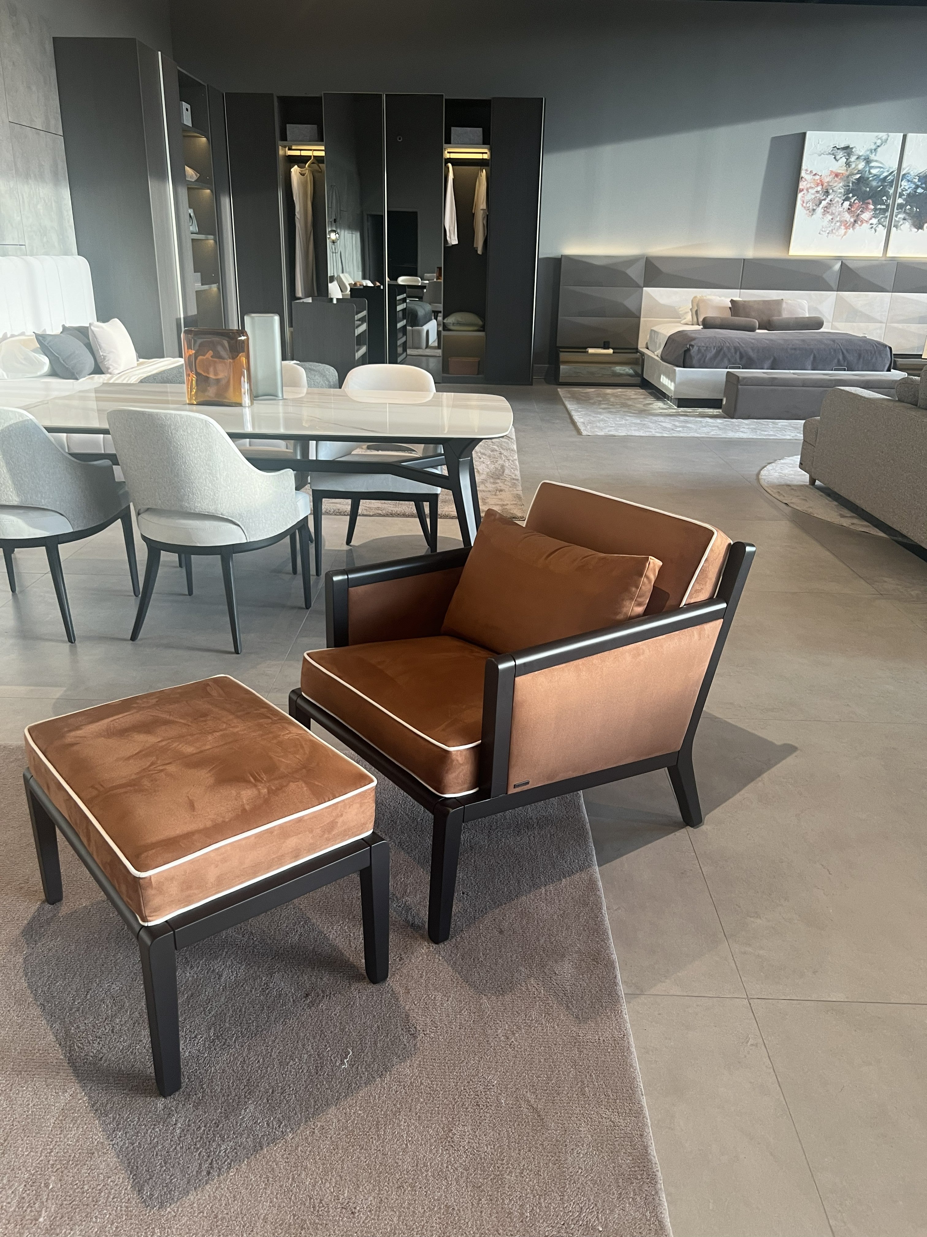 Armchair with Ottoman