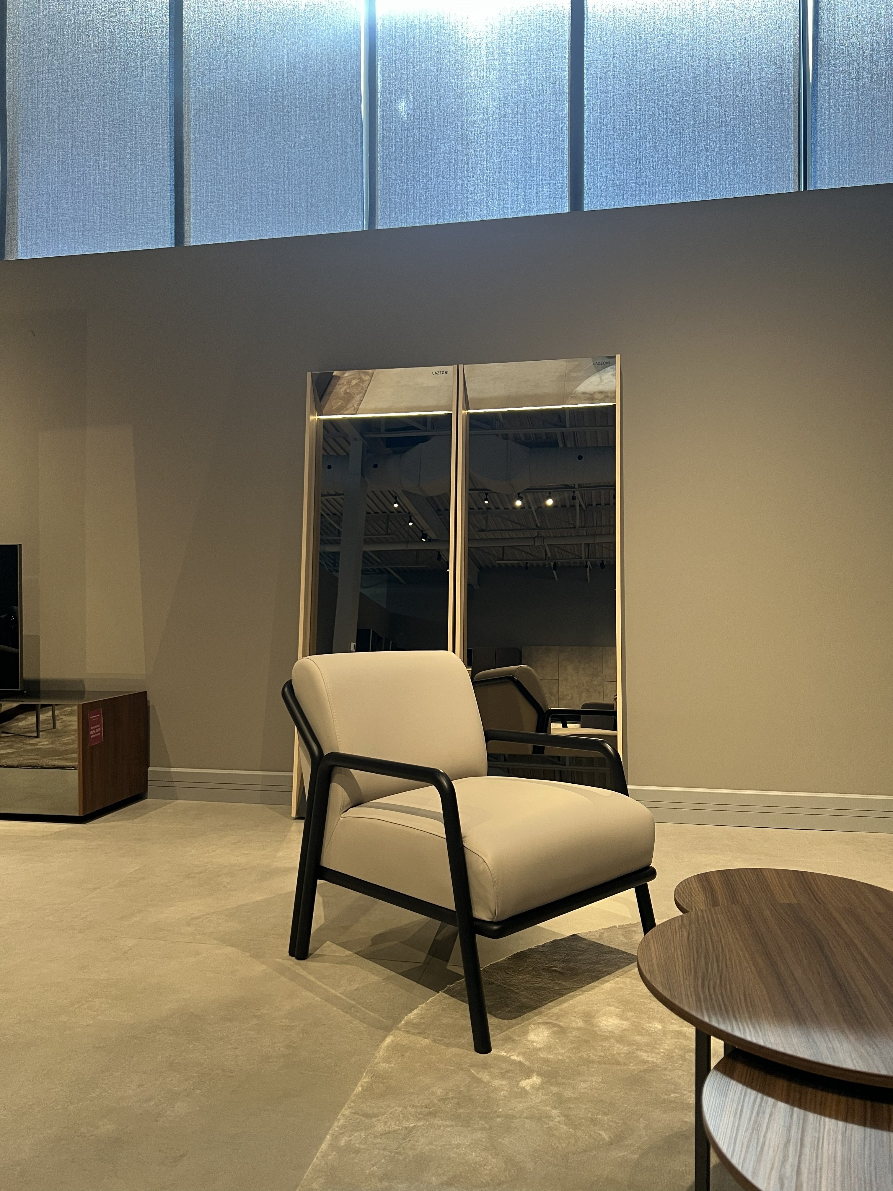 Genuine Leather Upholstered Armchair