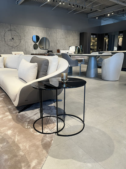 Nested Glass Side Table Set