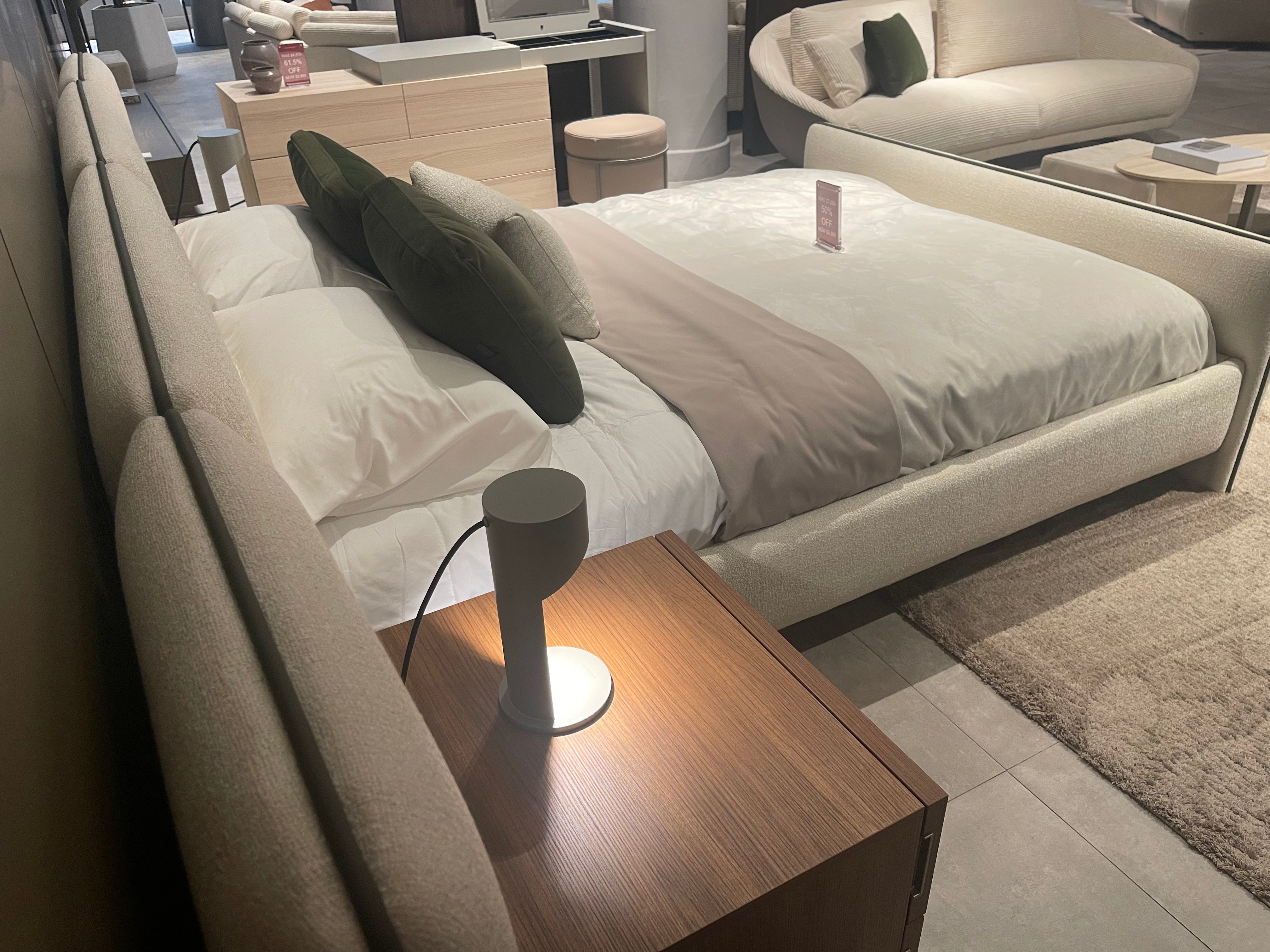 Oslo Queen Size Bed With NightStand - OUTLET
