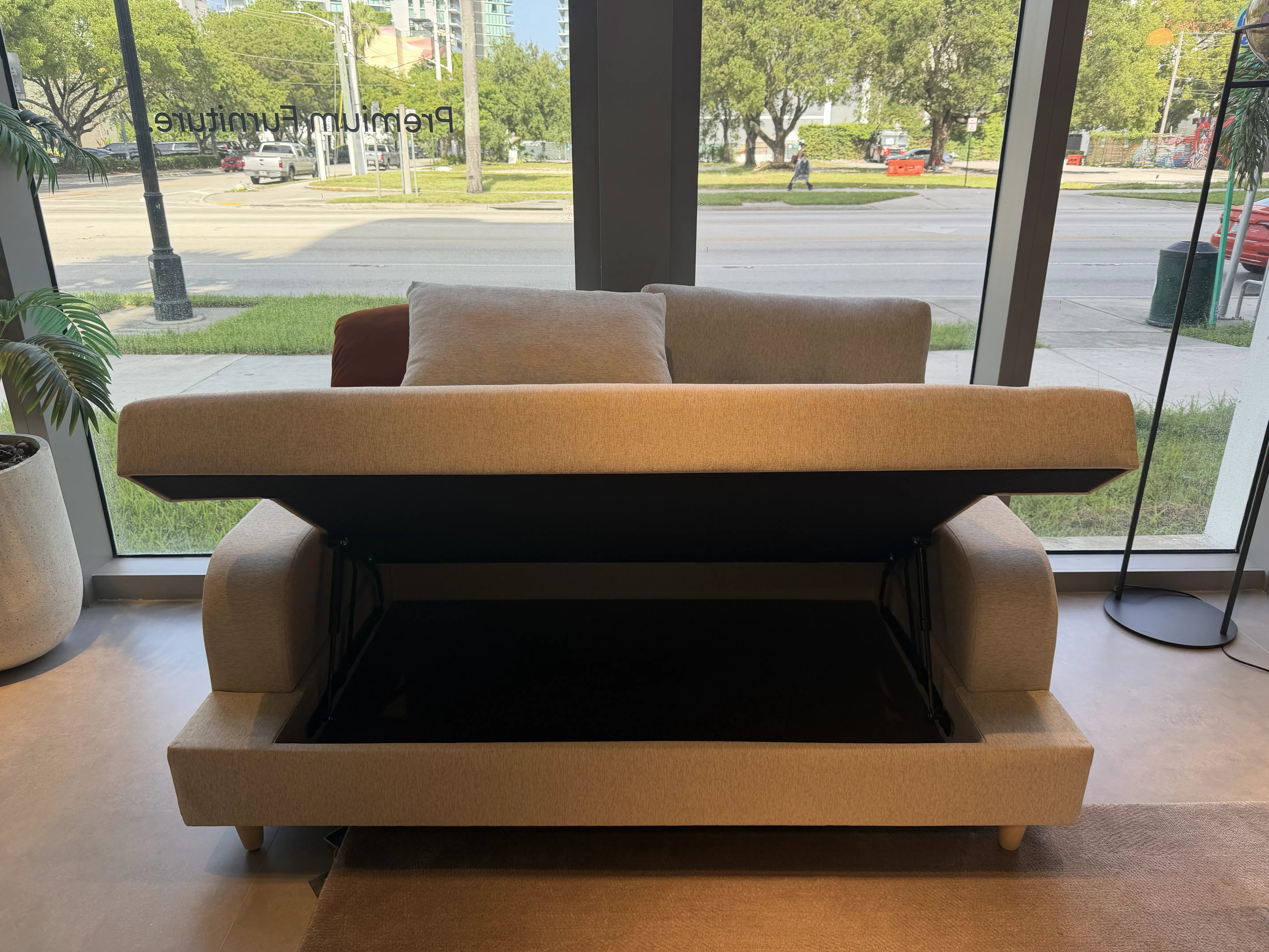 BIBLIO 2 SEATER SOFA - WITH STORAGE - MIAMI - FL - OUTLET