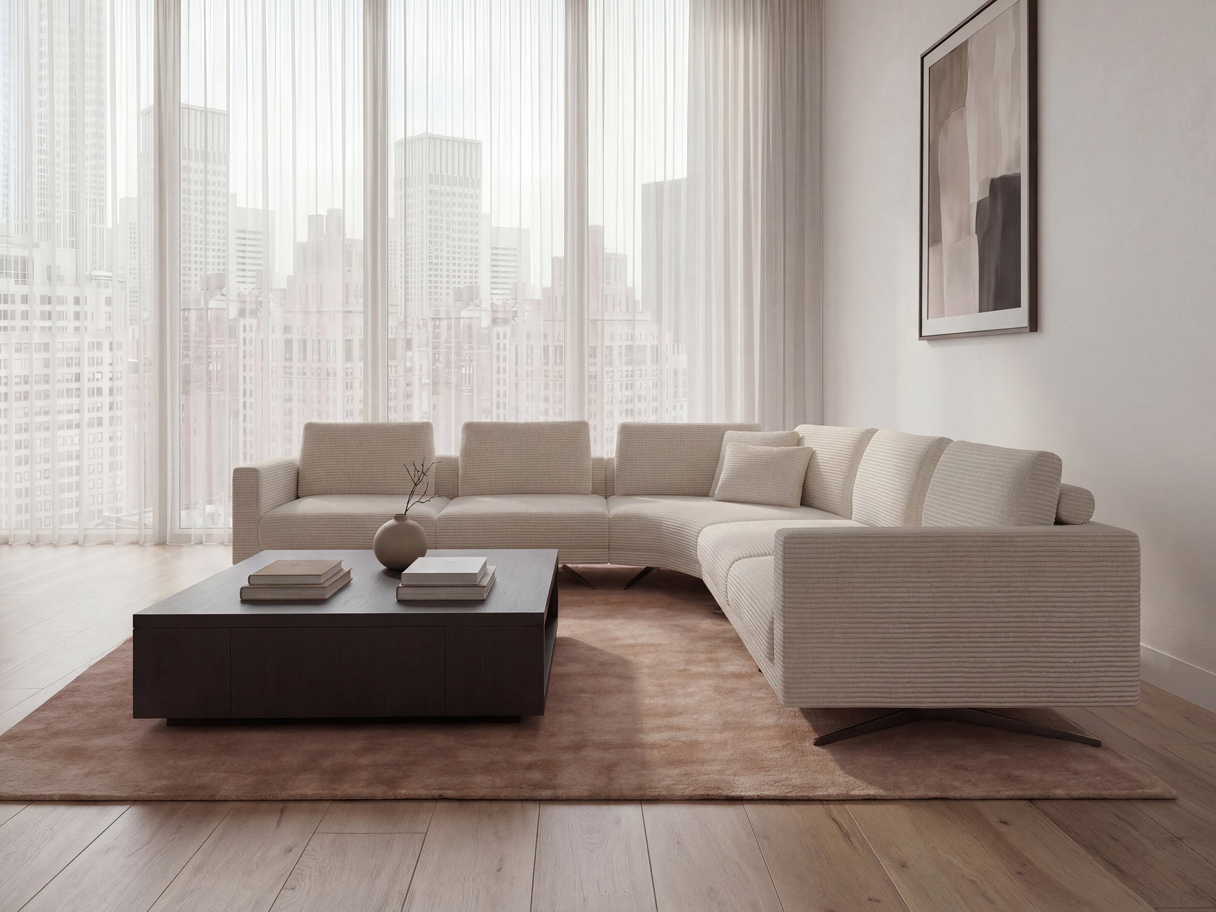 Mix Curved L-Sectional