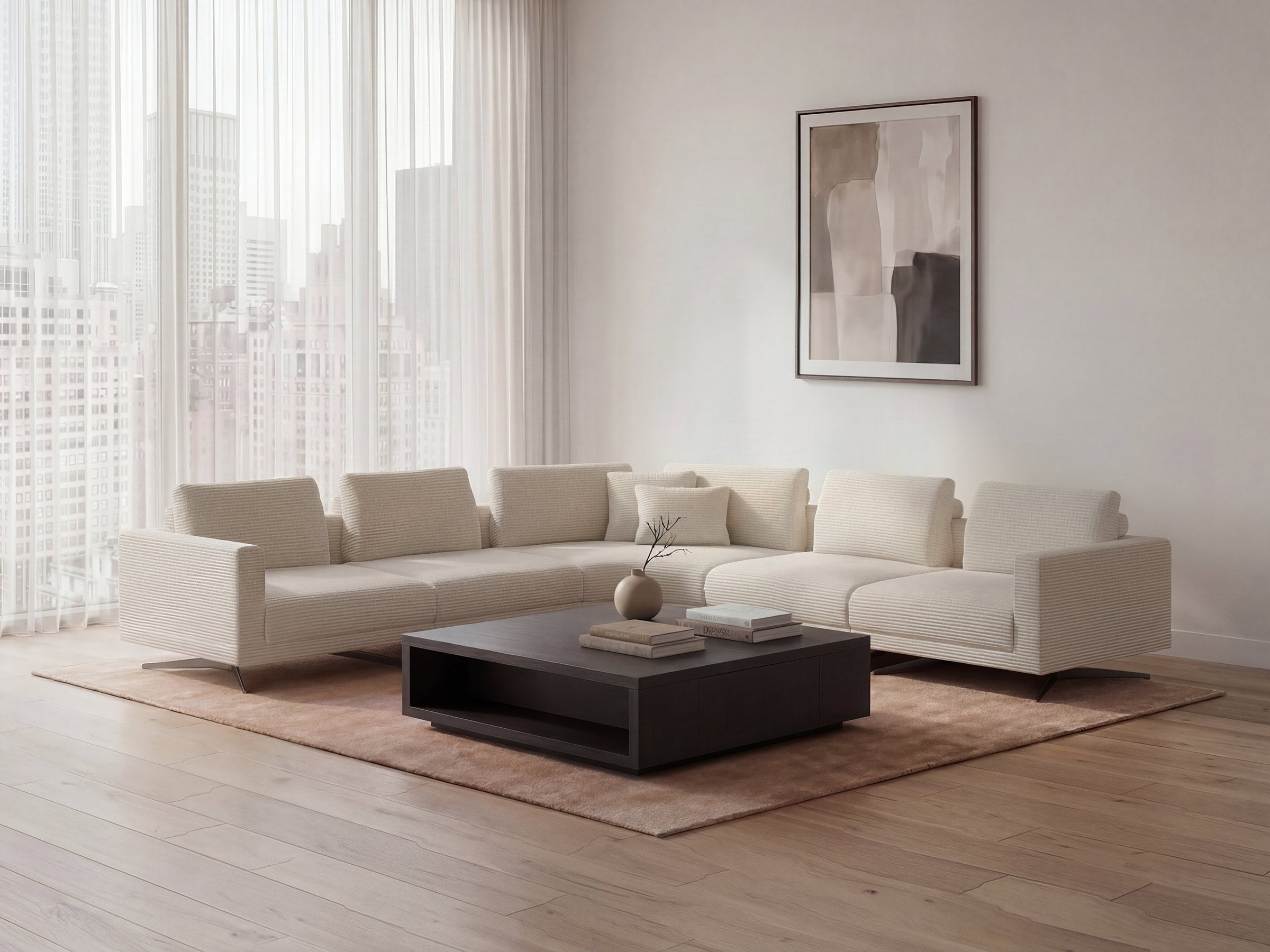Mix Curved L-Sectional