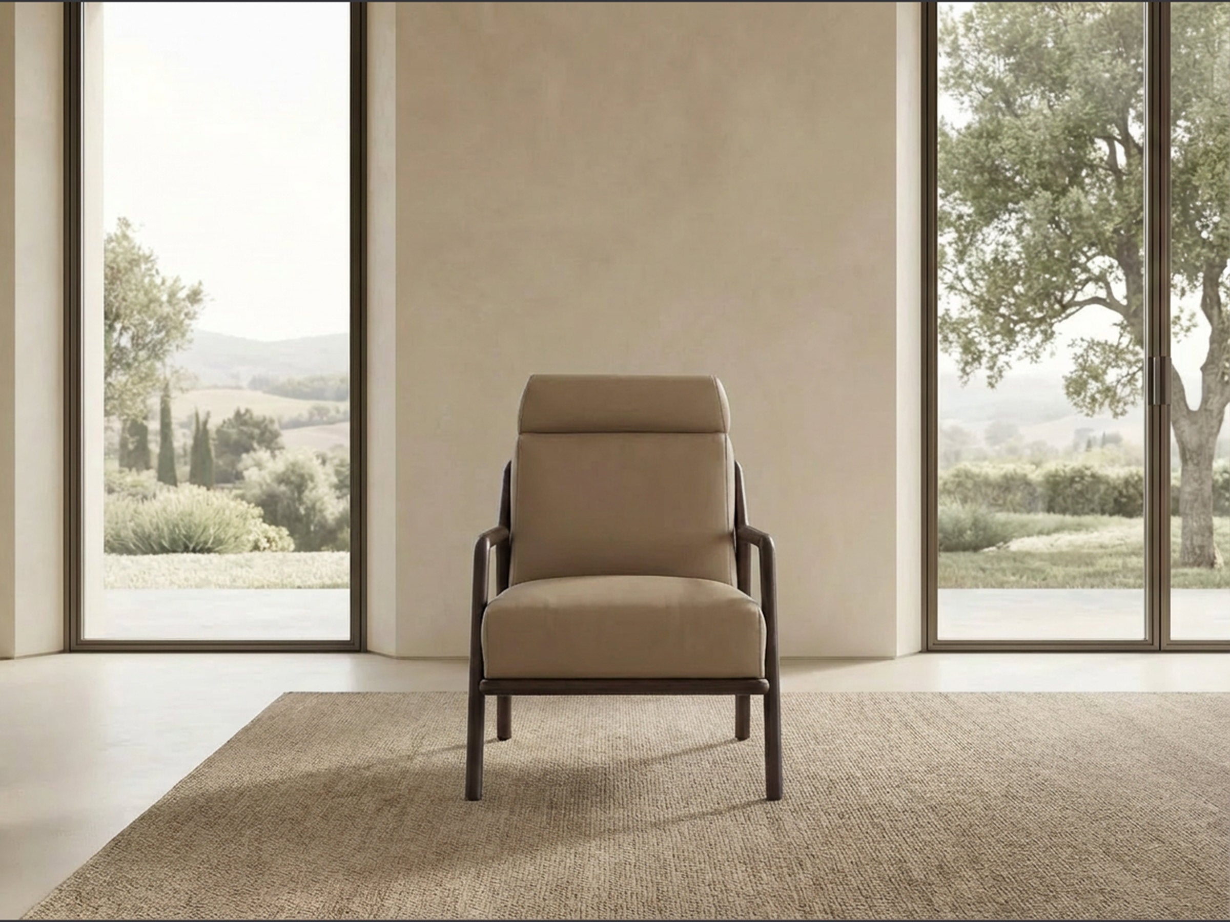 Nordik Armchair with Headrest | LAZZONI Furniture