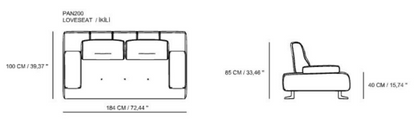 Panna Sofa - Two Seater - Costa Mesa, CA