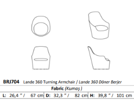 Lande Swivel Armchair - Costa Mesa, CA
