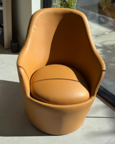 Ena Leathed Armchair - Costa Mesa, CA