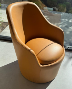 Ena Leathed Armchair - Costa Mesa, CA