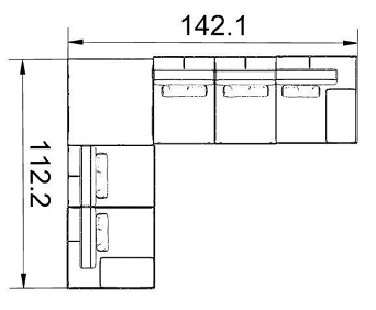 Mony Sectional - Costa Mesa, CA