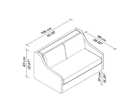 Dante Sleeper Sofa - OUTLET
