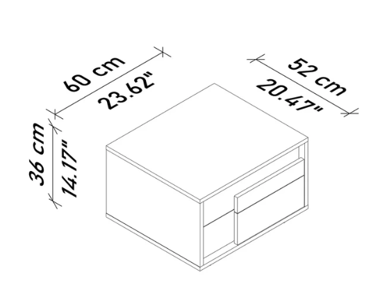 Piano Nightstand - OUTLET