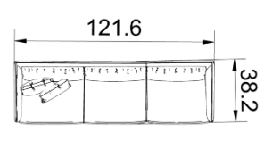 Ikon Sofa 121"
