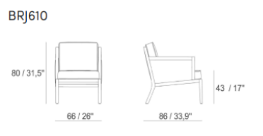 Lorton Armchair - Costa Mesa, CA