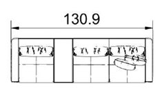 Milda Sofa, 130.9" - Costa Mesa, CA
