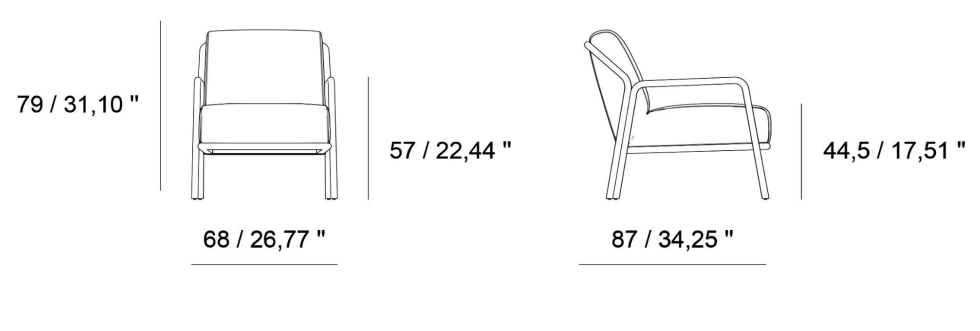 Genuine Leather Upholstered Armchair