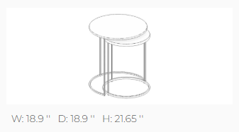 Nested Glass Side Table Set