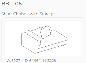 Biblio L Shape Sofa Bed - MADISON, NY