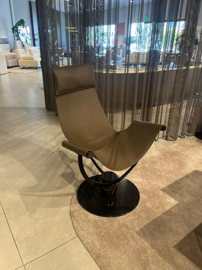 Globe Swivel Armchair, Leather - Costa Mesa, CA
