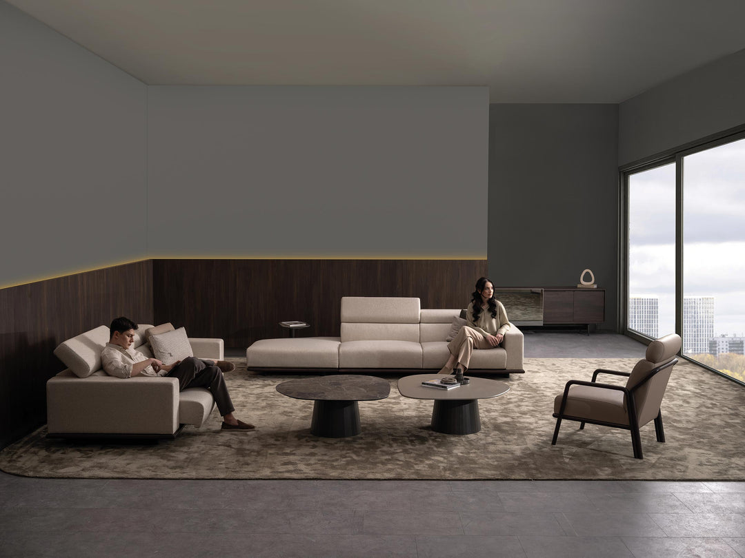York Corner Sofa With Integrated Table