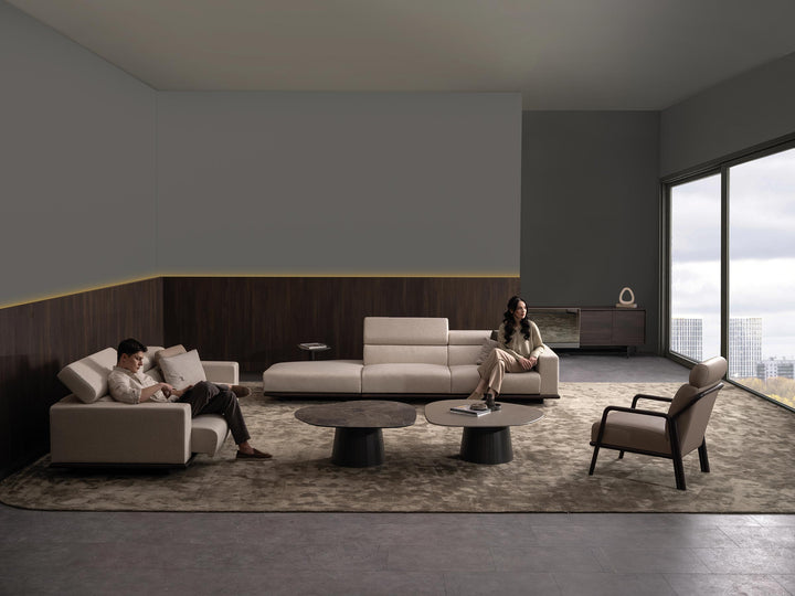 York Corner Sofa With Integrated Table