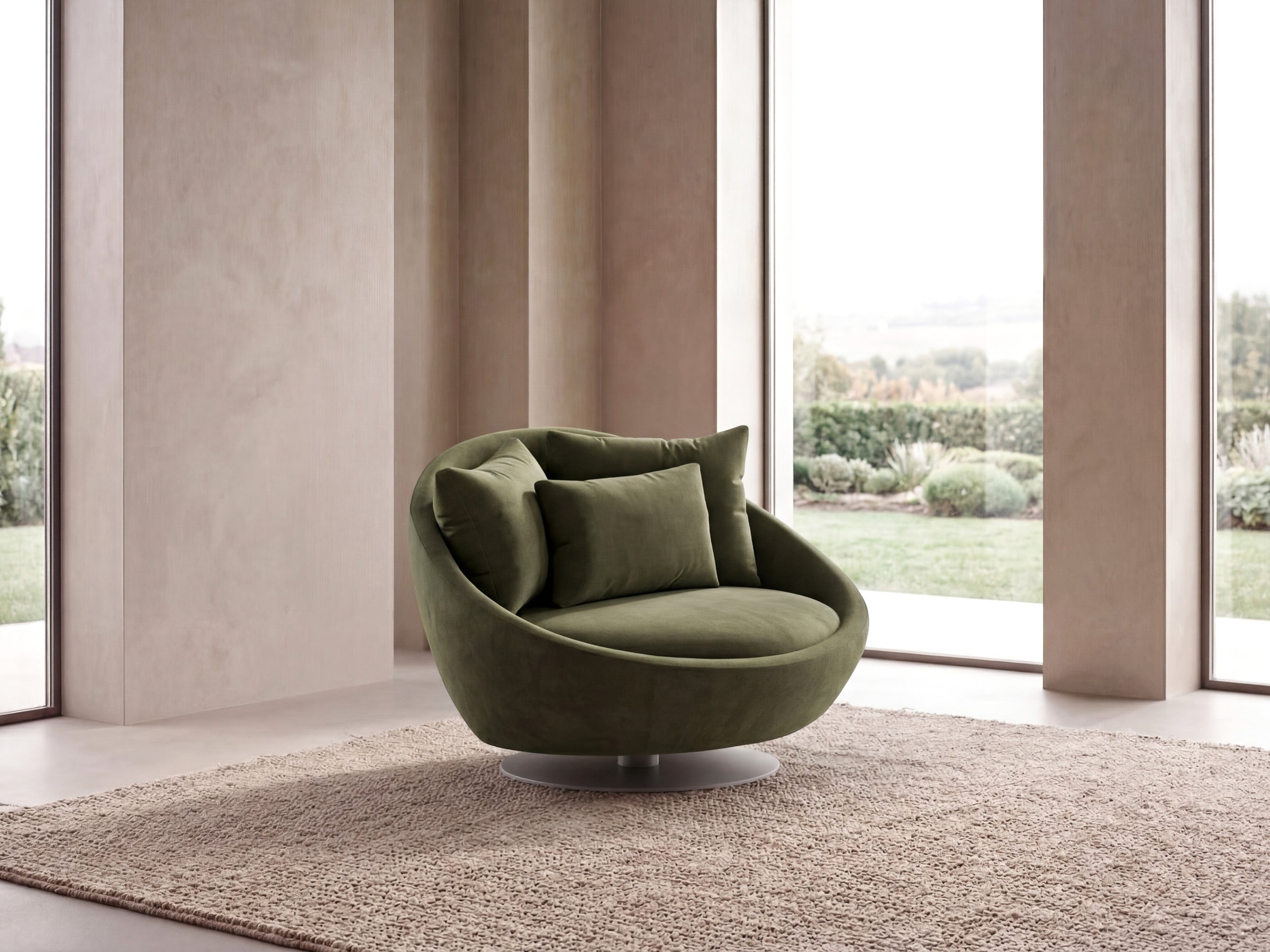 Arte 360 Swivel Armchair | LAZZONI Furniture