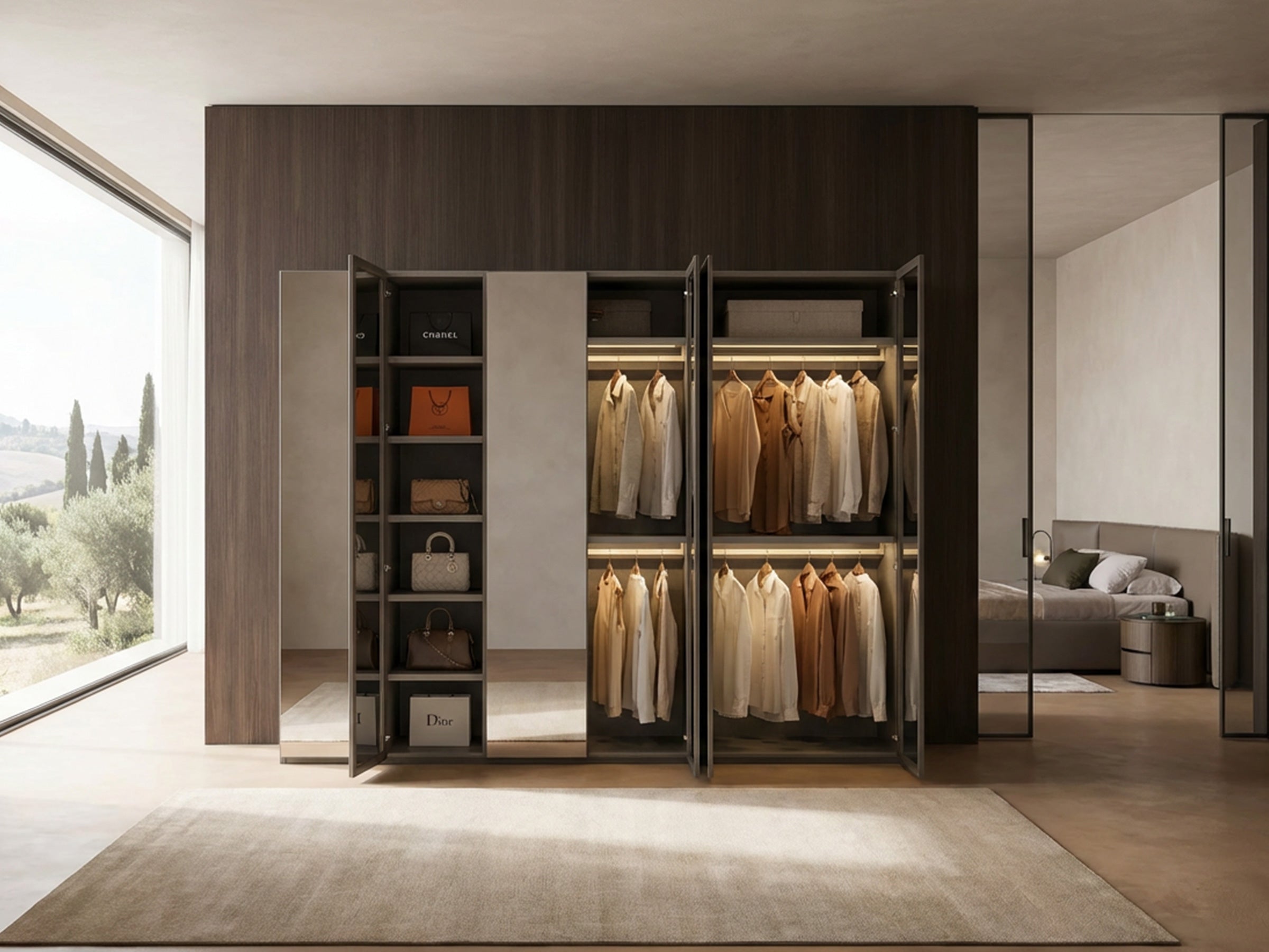 Custom Closet Systems Made in Europe | LAZZONI Furniture