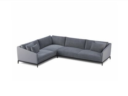 Sofá seccional Ikon con patas de madera