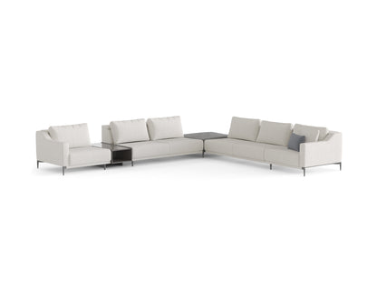 Milda Open Corner Sofa with Table