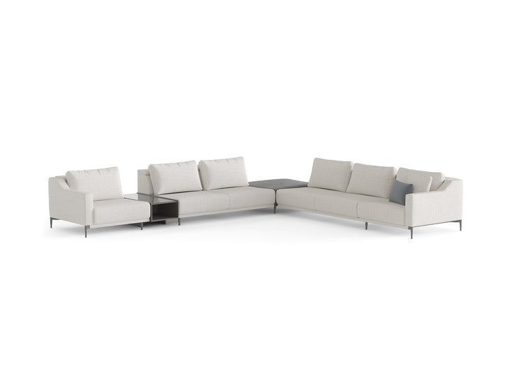Milda Open Corner Sofa with Table