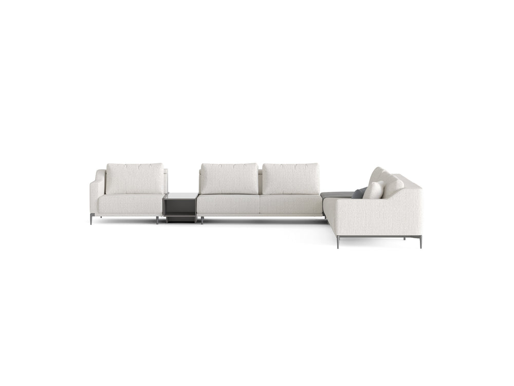Milda Open Corner Sofa with Table