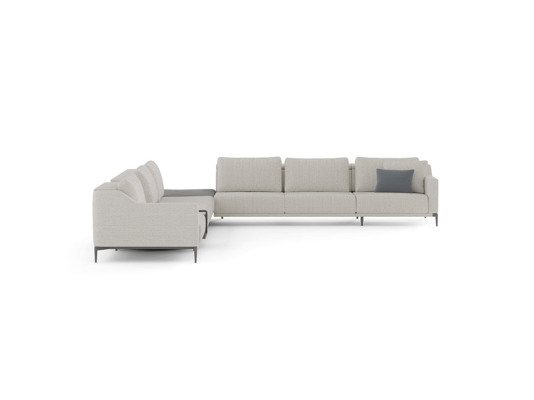 Milda Open Corner Sofa with Table