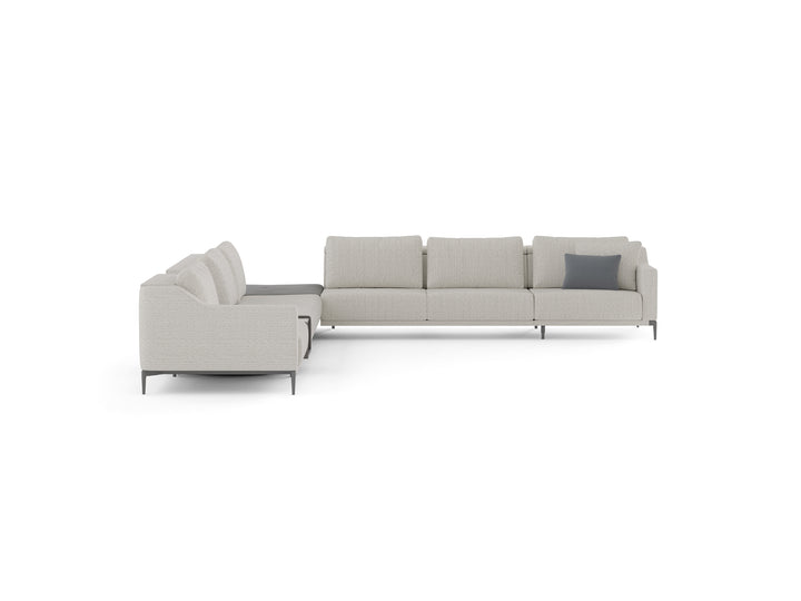 Milda Open Corner Sofa with Table