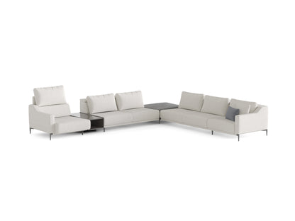 Milda Open Corner Sofa with Table