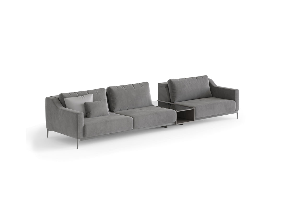 Milda Three Seater Sofa with Table
