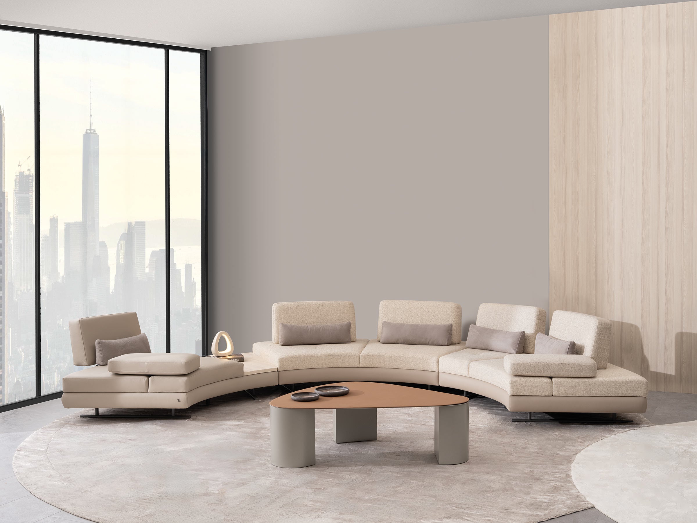 Mony Round Corner Sofa