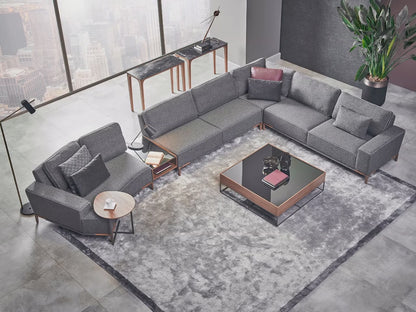 Gola Moon Sectional Sofa With Table
