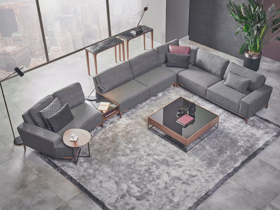 Gola Moon Sectional Sofa With Table