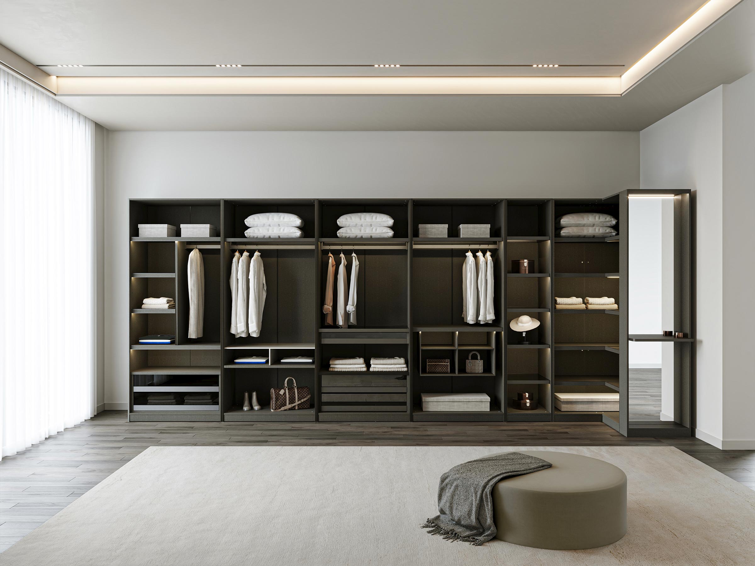 Space Walk-In Closet 4 Units | LAZZONI Furniture
