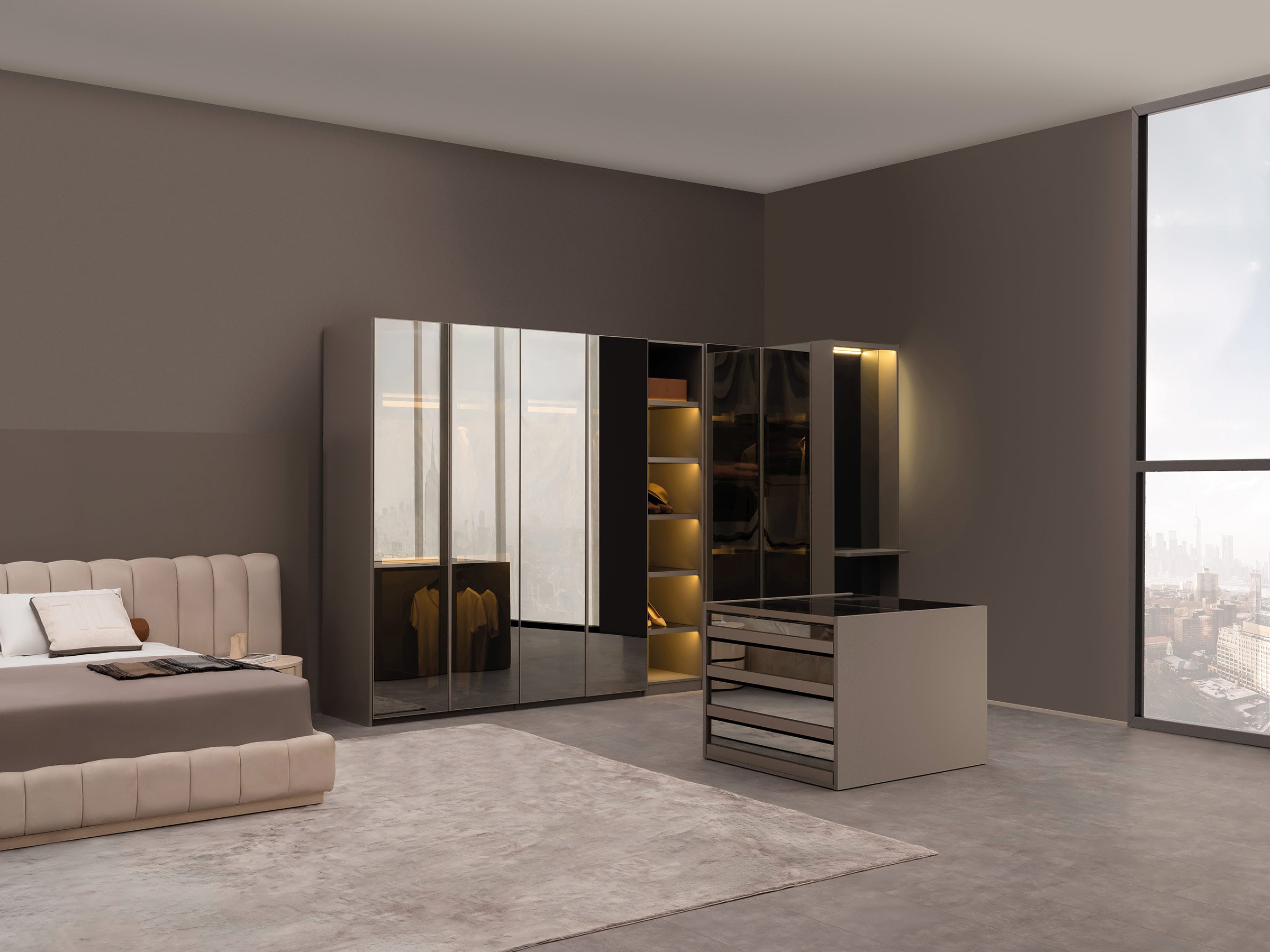 Split Hinged Closet 2+1 Unit