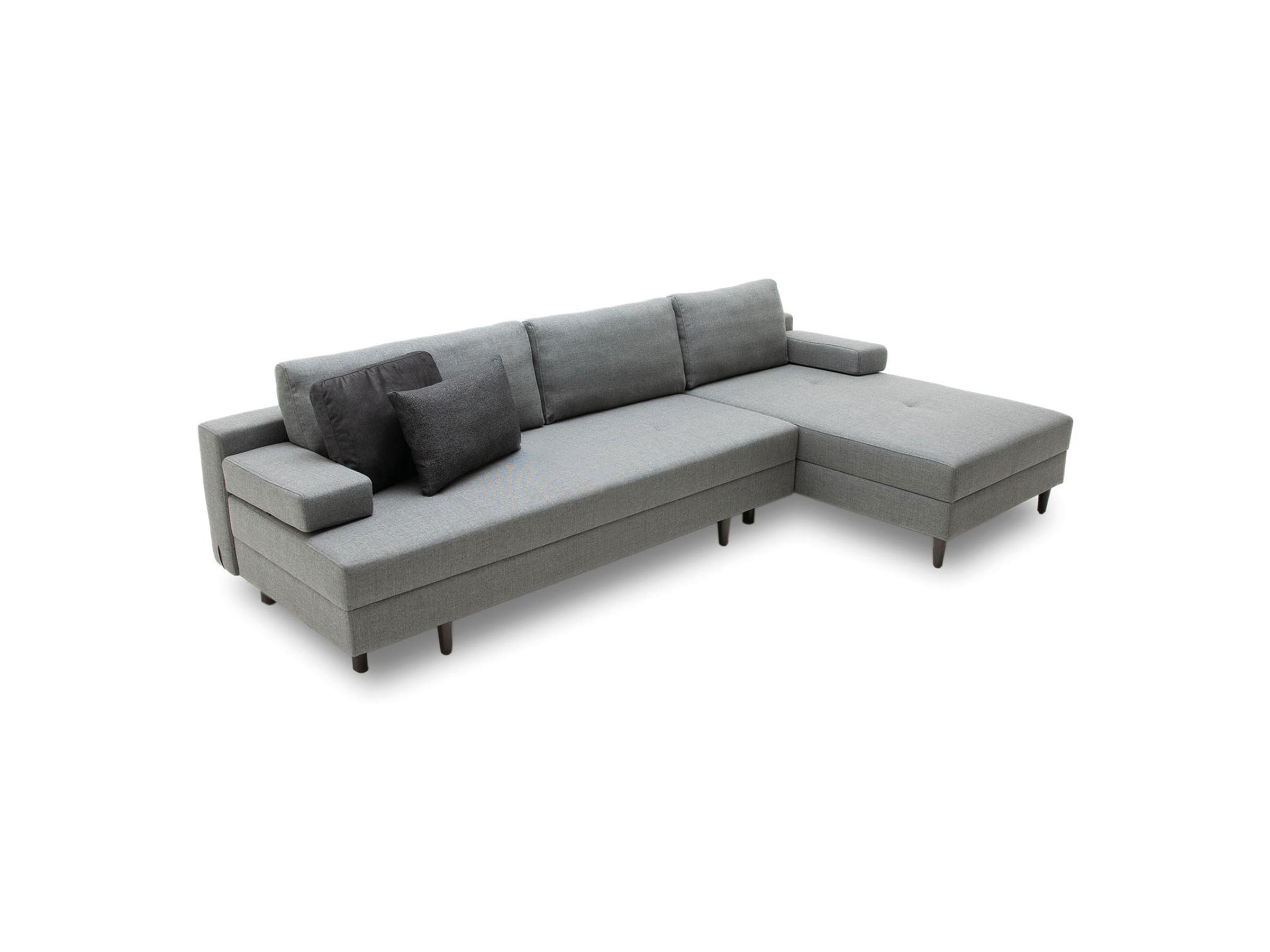 Kema Corner Chaise Sofa Bed with Storage