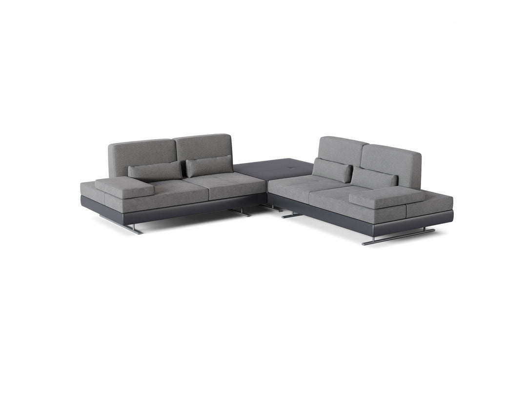 Mony Corner Sofa with Pouf