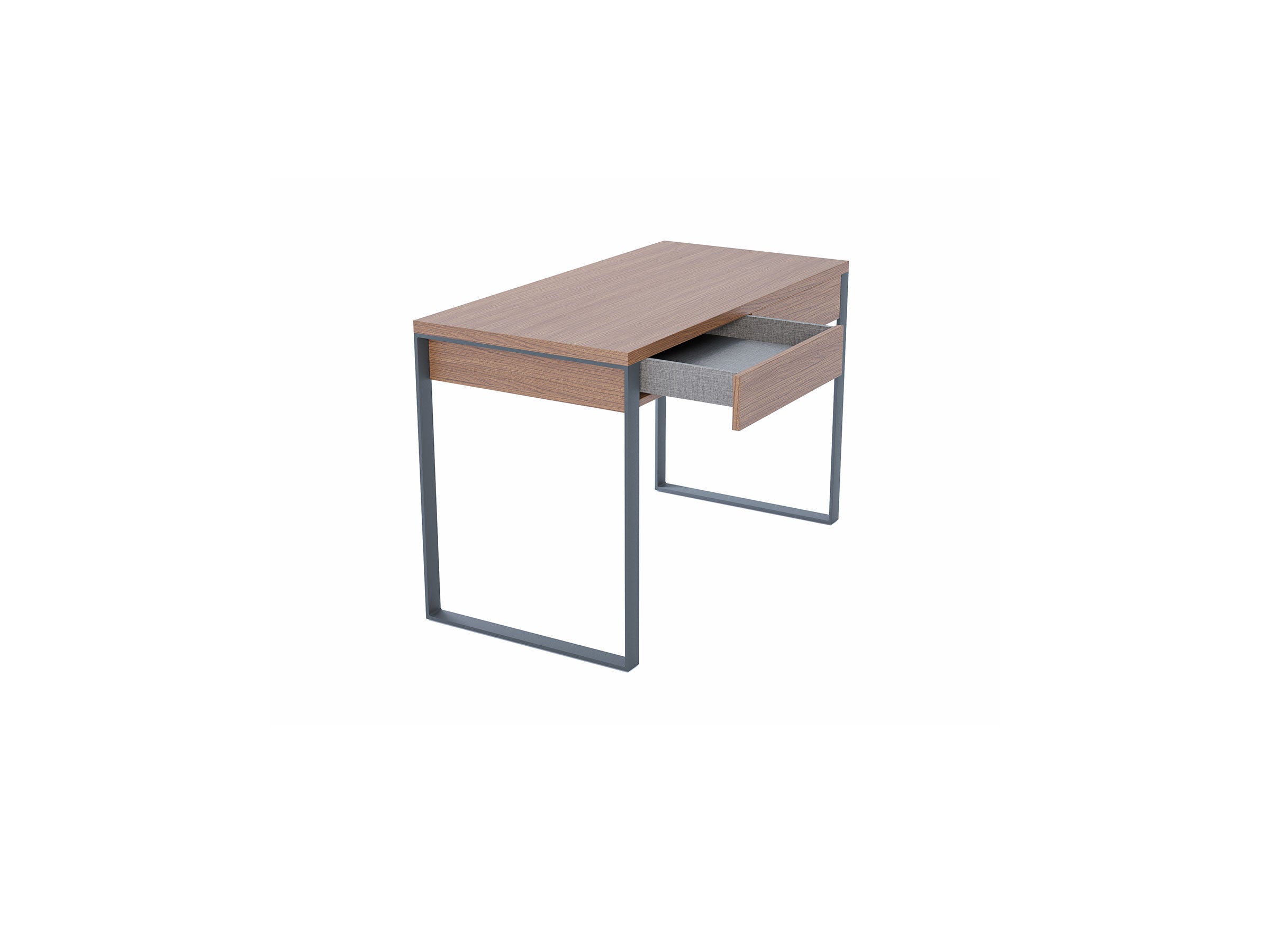 OFM Essentials Collection 2-Drawer Office Desk in Driftwood (ESS